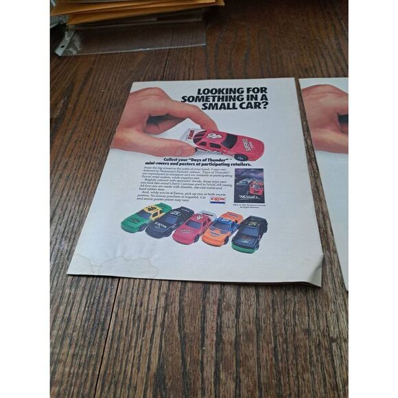 Lot of 2 Days of Thunder Family Fun Books 1990 NASCAR Paramount Exxon Promo - Picture 5 of 6